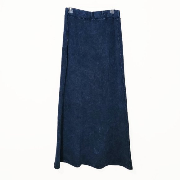 Dresses & Skirts - Kiki Riki Stonewash Maxi Denim Long Flared Modest Skirt
